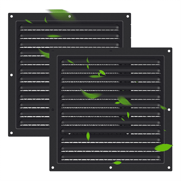 2 Pcs Attic Vent 10In X 10In Shed Vents Gable Vents for Houses Wall Vent with Screen Vent Covers for Home Garage Attic