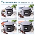 thumbnail image 2 of StorageBud 4pc Set China Plate Storage Set, Hard Shell and Stackable, Securely Padded Dinnerware Storage Containers & Dish Cases with Dividers, Handles & Zippers for Transport, 2 of 7