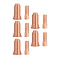 thumbnail image 4 of Electrode Tip Nozzle, Small 10Pcs Replacement Copper Portable Plasma Cutting Torch Consumables Durable  For PT-80 PT-100, 4 of 8
