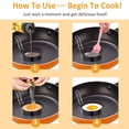 thumbnail image 3 of TOPINCN 2pcs Stainless Steel Round Non-Stick Egg Shaper Frying Pan Ring Mold Accessory Kitchen Utensils,Egg Shaper,Egg Pan Ring, 3 of 8