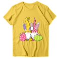 thumbnail image 1 of Shorts Décontractés pour Femmes, Col Rond Ample, Manches Courtes, Imprimé Lettre, Blouse T-Shirt, 1 of 4