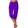 thumbnail image 1 of Timegard Womens Sweatpants Capri Pants Cinch Bottom Solid Color Cropped Joggers Workout Pants with Pockets, 1 of 6