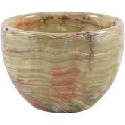 Radicaln Marble Shaving Bowl for Men 3'' Green Onyx Handmade Shaving Soap Bowl, Shaving Kit Bowl