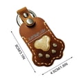 thumbnail image 4 of bbymog Crochets Muraux Rangement pour Chien Porte-Clés Mignon en Cuir Porte-Clés Patte Souvenir de Poils d'Animaux Porte-Clés Unique Collection Commémorative Porte-Clés Cadeaux Commémoratifs pour Sac Sac à Main Patte Clé, 4 of 5