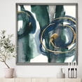 thumbnail image 2 of Designart Mettalic Indigo and Gold III Framed Wall Art, 2 of 3
