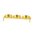 thumbnail image 4 of Transemion Candle Holder Candlestick Ghee Lamp Menorah Meditation for Study Restaurant Gold 16×5×3cm 1Set, 4 of 6