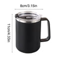 thumbnail image 3 of Tasse à Café de Voyage, Gobelet à Café Portable Réutilisable, Tasse Bouteille Isolée sous Vide, Tasse à Café Isolée avec Poignée et Couvercle, Tasse à Café Thermique sous Vide à Double Paroi en Acier Inoxydable, Tasse à Café de Voyage, 3 of 8