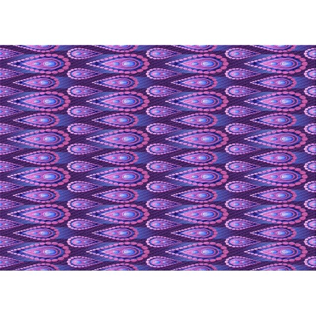 Ahgly Tapis Rectangulaire Lavable en Machine Intérieur Transitionnel Violet Vif, 2 Pieds x 5 Pieds