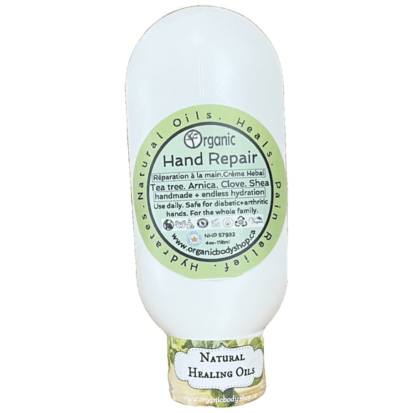 Hand Repair Cream. Dry cracked essential oil relief.