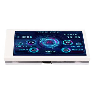 3.5 I P S USB Mini Écran, AIDA64 PC CPU RAM HDD Affichage de la température de l'ordinateur de moniteur de données, Affichage complet Petit écran pour AIDA64 PC CPU RAM Moniteur de données de disque dur