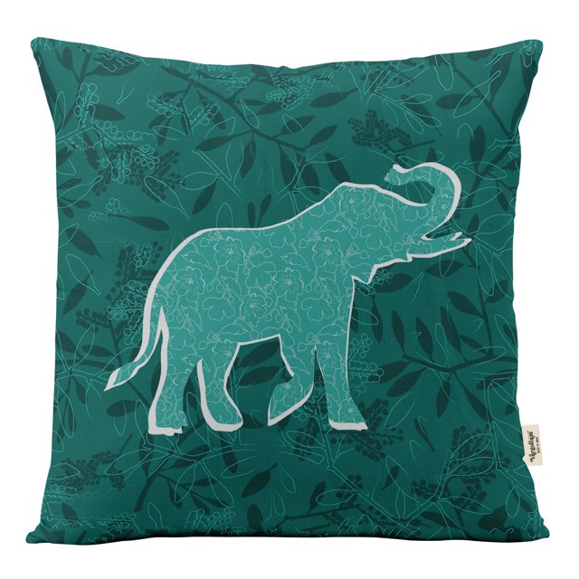 VargottamSquare Pillow Cover - Decorative Pillow Covers20x20 Inches,PrintedTeal BlueThemePillowcase, DecorativeSquareCushionCovers