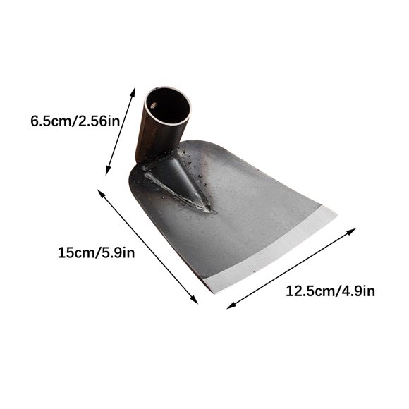 Herunwer Heavy Duty Hardened Steel Garden Hoe Head, Sharp Flat Gardening Tool for Weeding, Digging, Planting & Outdoor Landscaping