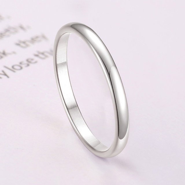 Bagues Fines 2 mm pour Femmes en Acier Inoxydable, Ensemble de Bagues Minimalistes, Bague Queue Élégante pour Fête