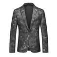 thumbnail image 1 of TIMIFIS Mens Prom Blazer Plus Size Printed One Button Suit Jacket Fashion Casual Dinner Wedding Dress Blazer, 1 of 3