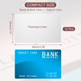 thumbnail image 2 of 0.3mm Stainless Steel Metal Business Cards, 12 Pack Blank Name Card, Silver, 2 of 7