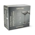 thumbnail image 3 of Thyme & Table 10 fl oz Iridescent Smoke Sphere Coupe Cocktail Glass, 2 Pack, 3 of 7