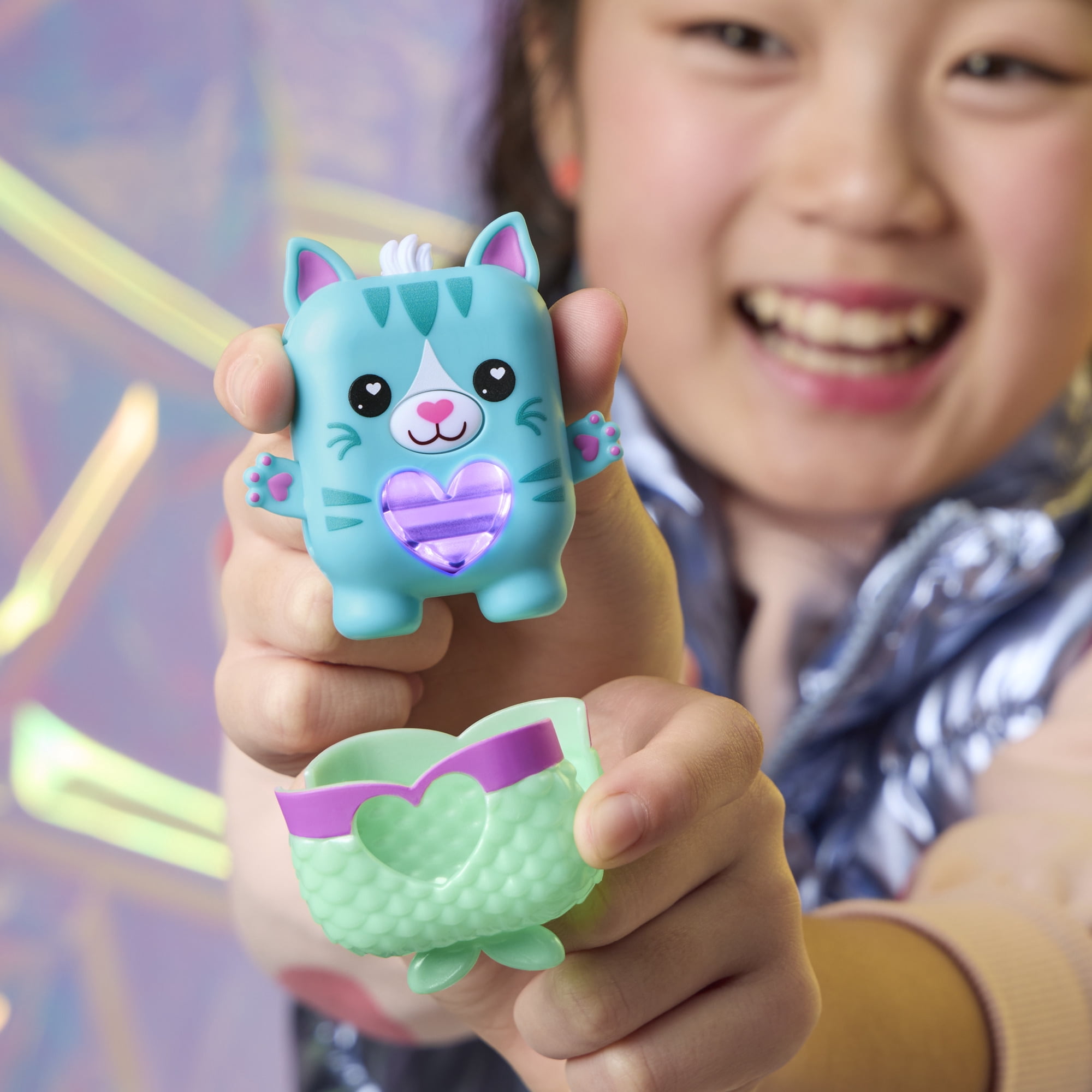 NANO-MALS Pawtricia the Blue Kitty Electronic Fidget Pet