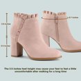 thumbnail image 2 of Unique Bargains Bottines à Talon Épais à Volants pour Femmes, 2 of 4