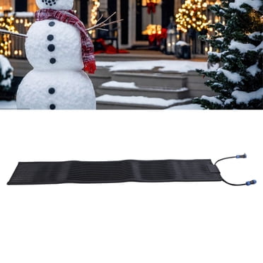 Snow Melting Mat, 7.9 X 35.4in 80W Heated Snow Melting Mats For Entrances Steps Road Corridor Courtyard Electric Snow Melting Mat