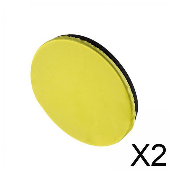 Quzzie 2xSoft Diffuser Light Cover Portable for Photography Studios Standard Reflector Yellow 2 Pcs