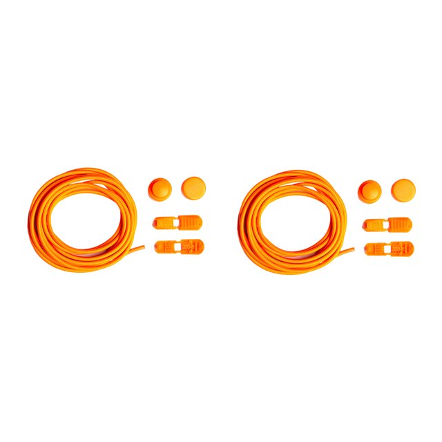 Maytalsory 2a Set Of 2 Elastic Latex Core Laces Stylish And Reliable Durable And Stylish Fluorescent Orange