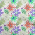 thumbnail image 1 of oneOone Polyester Spandex Orange Fabric Texture Floral Craft Projects Decor Fabric Printed By The Yard 56 Inch Wide, 1 of 4