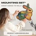 thumbnail image 5 of UNIDRAGON Original Wooden Jigsaw Puzzles - Precious Rabbit 106 Pieces Small Size 8.6""x9"" Beautiful Gift Package Unique Shape Best Gift for Adults and Kids, 5 of 5