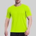 thumbnail image 2 of Plebaso T-Shirts Athlétiques pour Hommes Manches Courtes Col Rond T-Shirts Respirants Unis pour Course, 2 of 7