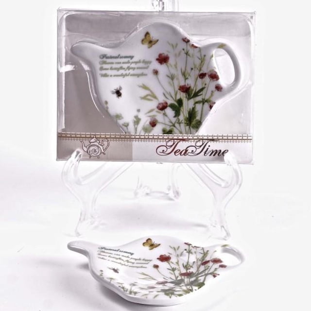 Ensemble de 2 Porte-Sachets de Thé en Porcelaine Field S