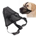 thumbnail image 4 of Dog Mesh Muzzle, Adjustable Breathable Fully Covered Foldable Dog Muzzle Durable Comfortable   For Biting XS,S,M,L,XL, 4 of 8