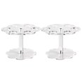 thumbnail image 1 of 2pcs 6 Holes Acrylic Ice Cream Cone Stand Holder Transparent, 1 of 4