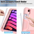thumbnail image 2 of Mignova pour iPad Mini 6 6e Génération Étui 8,3 Pouces, Robuste Résistant Antichoc Adapté aux Enfants Étui Hybride avec Support Intégré Étui de Protection pour iPad Mini 6 (6e Génération) Sortie 2021 (Or Rose), 2 of 6