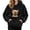 Black, variant on MOAOASPER Women's Pet Carrier Hoodie, Fleece Pet Pouch Sweatshirt, Adjustable Strap, Drawstring Hood, Kangaroo Pocket, Solid Color, Fall Winter Casual Warm Pullover