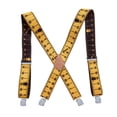 thumbnail image 1 of TISHITA Bretelles pour Hommes Réglables Tendance en Forme de x pour Fêtes Cadeau Fête des Pères Jaune, 1 of 8
