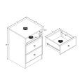 thumbnail image 3 of Prepac Table de chevet Astrid, deux tiroirs, gris vieilli, 3 of 9