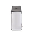 thumbnail image 3 of Step N’ Sort 60L Dual Trash & Recycling Bin – 2 x 30L Kitchen Garbage Can, Hands-Free Step Pedal, Soft-Close Lid, Fingerprint-Resistant Stainless Steel, 3 of 9