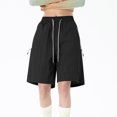thumbnail image 2 of TMOYZQ Shorts de Randonnée pour Femmes Légers à Séchage Rapide Shorts de Golf Résistants à l'Eau avec Poches à Fermeture Éclair, 2 of 5