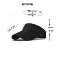 thumbnail image 3 of Adult Casual Fashion Solid Adjustable Outdoor Sunshade Breathable Visors Hat, 3 of 4
