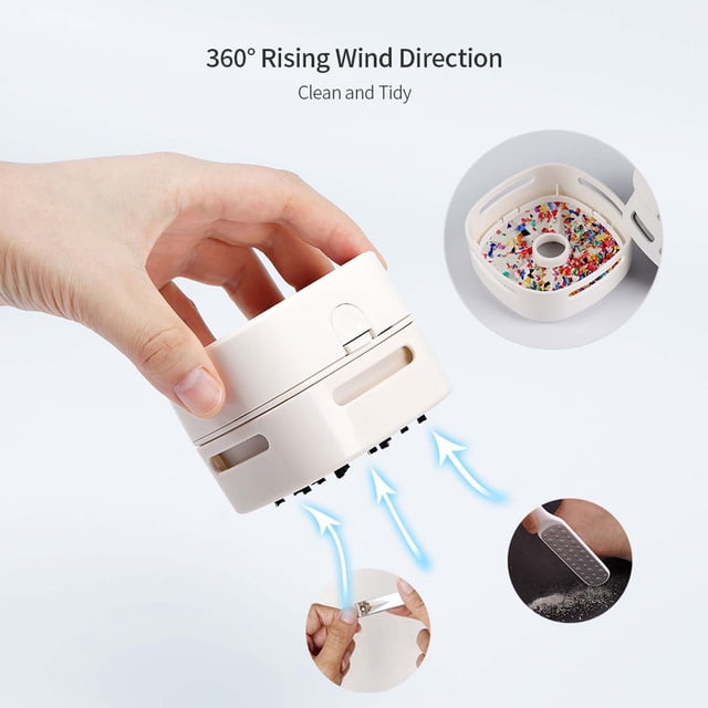 EGNMCR Cordless Vacuums Hand Held Vacuums Cordless Wireless Handheld Vacuum Cleaner Household Portable Desktop Rubber Wireless Mini Vacuum Cleaner A Vacuum