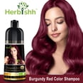thumbnail image 3 of Herbishh Shampoing Colorant Rouge Bourgogne pour Cheveux Gris, Permanent, Hommes et Femmes (500 ml), 3 of 9