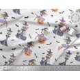 thumbnail image 2 of Soimoi Poly Georgette Fabric Magic Potion,Bat & Witch Halloween Fabric Prints by Yard 52 Inch Wide, 2 of 3