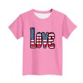 thumbnail image 3 of T-Shirt pour Enfants, Imprimé de la Fête de l'Indépendance à Manches Courtes et Col Rond, Haut Décontracté et Polyvalent pour Garçons et Filles de 3 à 15 Ans, 3 of 5