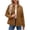 Coffee#quilted lightweight jacket woman, variant on aohooy Women's Quilted Coat Fall Lightweight Long Sleeve Button Down Diamond Puffer Jacket Outerwear Bomber Coats with Pockets Navy,XL