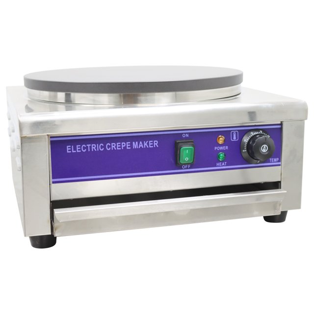 Machine à Crêpes Électrique à Tête Unique de 15,75 Pouces Antiadhésive 110 V