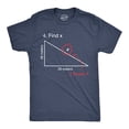 thumbnail image 1 of Find X T Shirt Funny Saying Math Teacher Graphic Sarcastic Gift Novelty Dad Joke (Navy) - M, 1 of 3