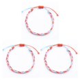 thumbnail image 2 of mmirethe Tressé Bracelet Fil Ciré Imperméable Bracelets Dressing Décor Type 5 3Set, 2 of 6