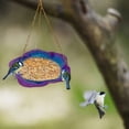 thumbnail image 5 of Hanging Bird Feeder Tray | Outdoor Wild Bird Feeder for Garden Yard | Metal Mesh Feeder with Fine Mesh Tray and Adjustable Chain | Hanging Feeder for Birds, 5 of 5