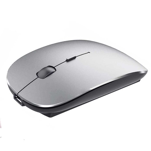 Souris Bluetooth – Souris Sans Fil pour Ordinateur Portable Mac (Rechargeable) Gris Cosmique