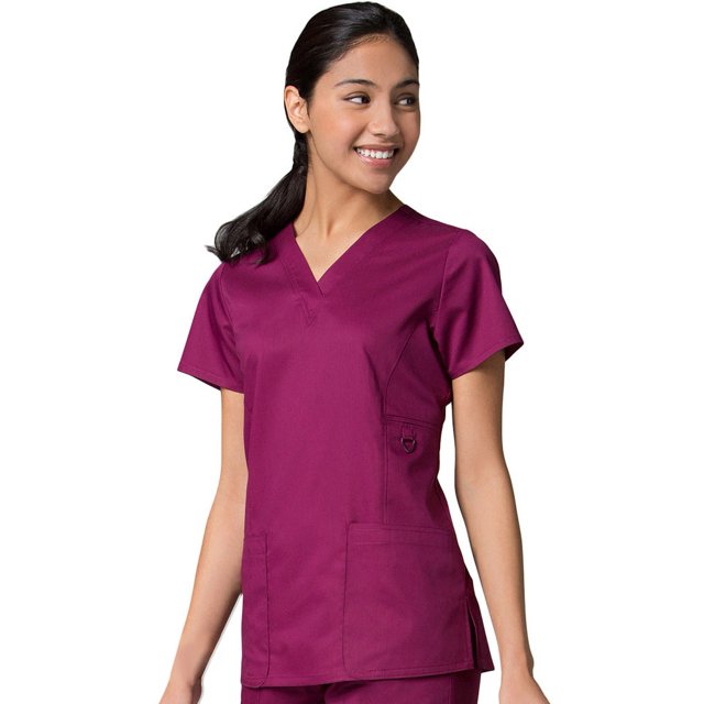 EON Haut de Sarrau Uni à Col en V COOLMAX® pour Femmes