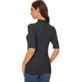 thumbnail image 4 of ORUYROP Chandail à Manches Courtes pour Femmes, Pull Ajusté en Jersey, 4 of 6